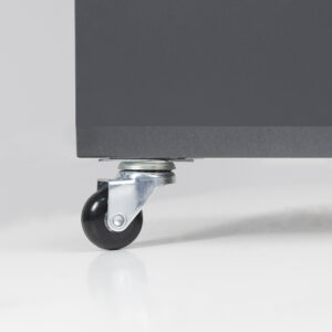 Furniture wheel CRYSTAL/2 d35 h51 with platform, black AKS - Image 4