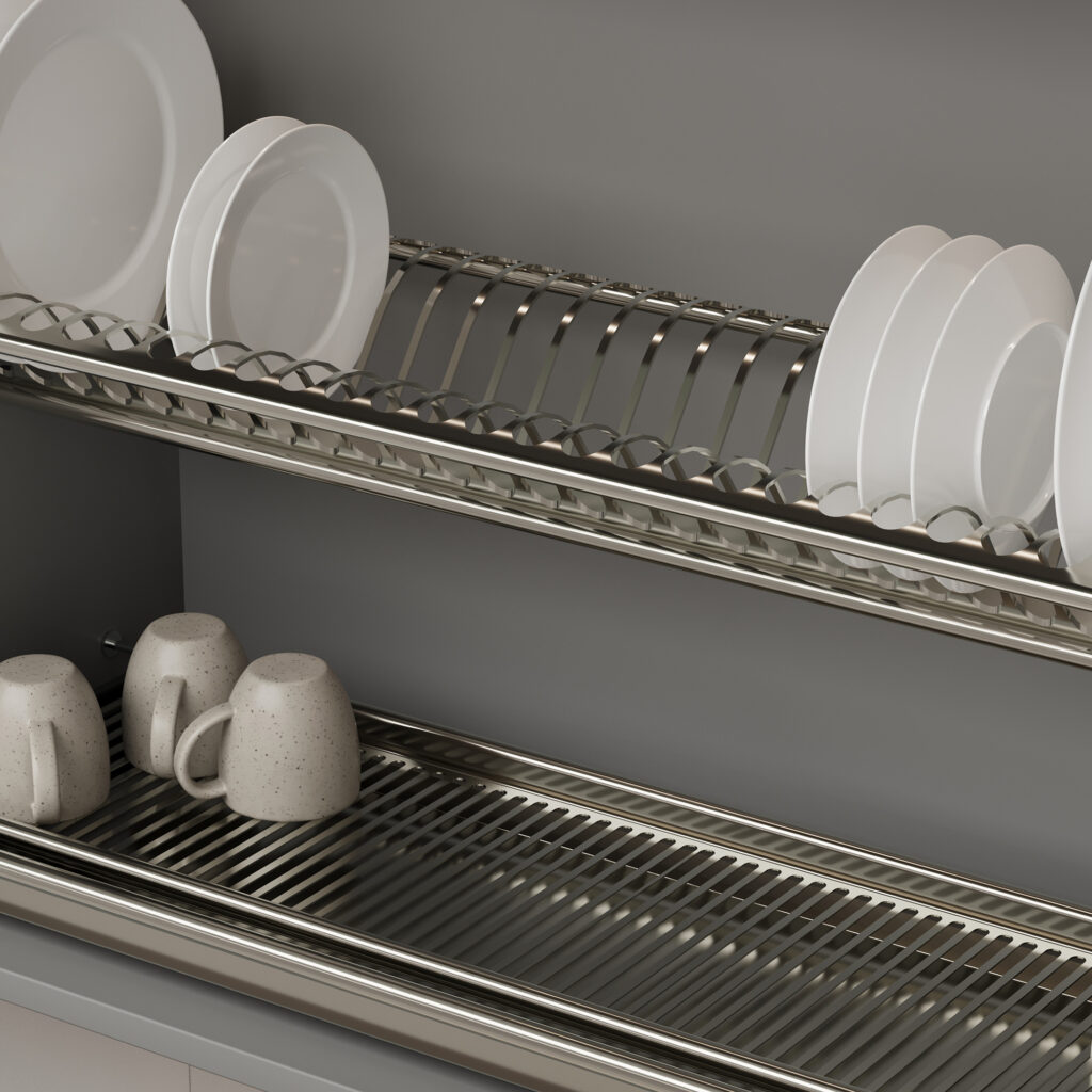 Dish drainer 800 INOX stainless steel, inox AKS