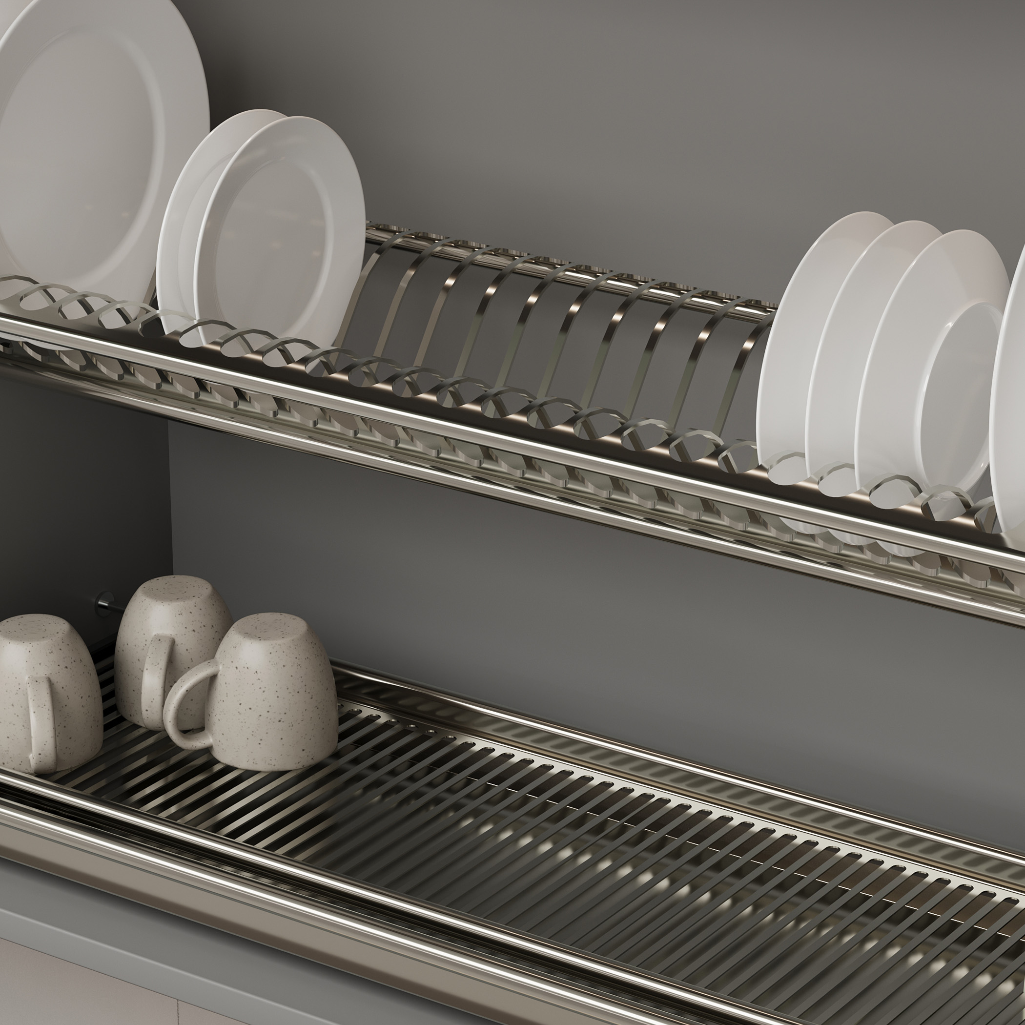 Dish drainer 800 INOX stainless steel, inox AKS - Image 4