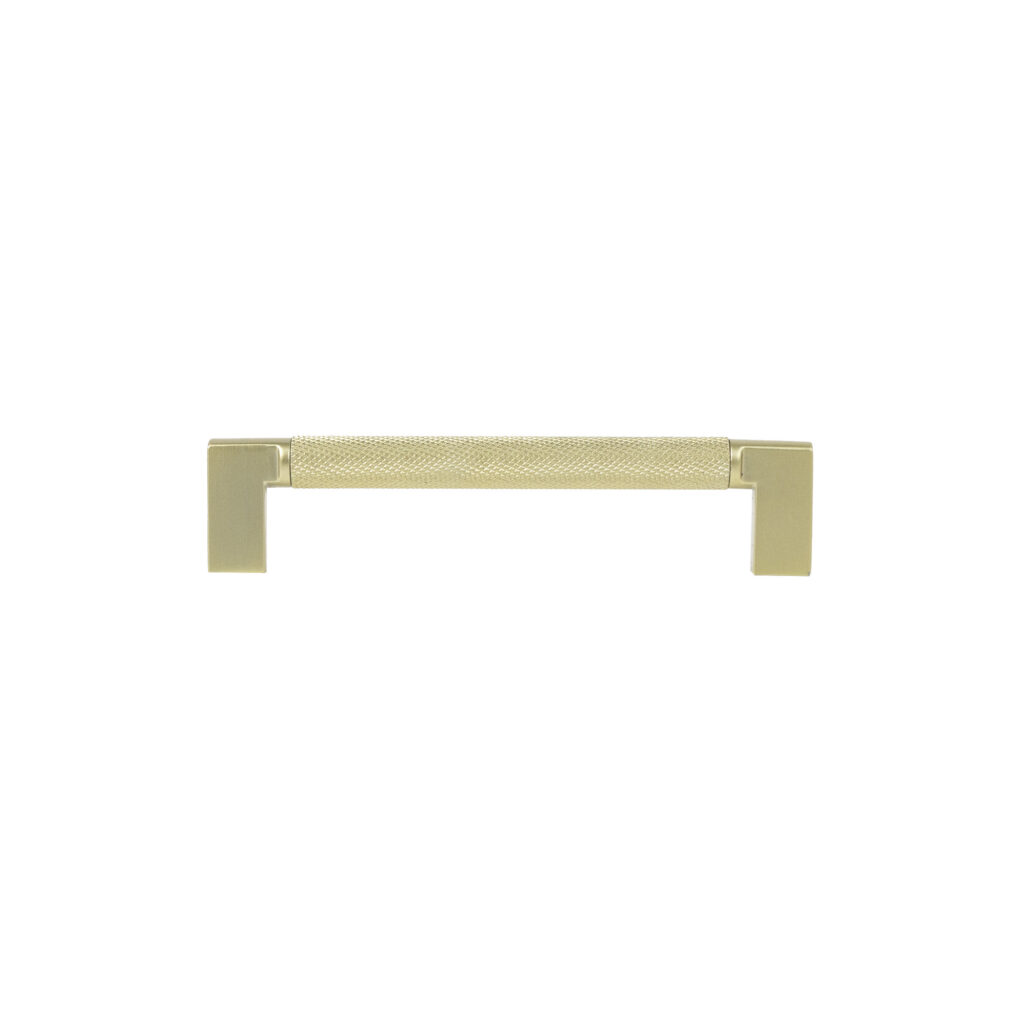 Furniture handle bracket met. MUSE 128 brushed gold, AKS