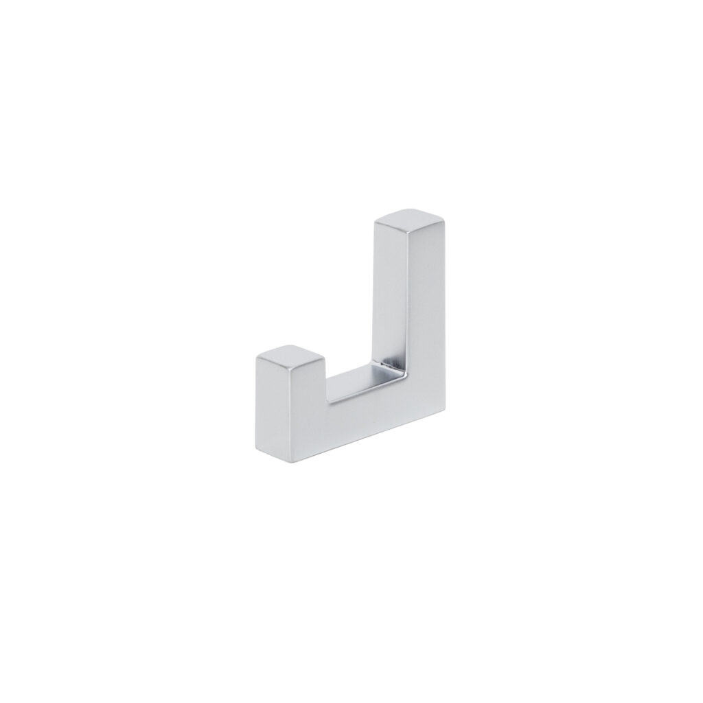Furniture hook single-horn met. BENZ matt chrome AKS