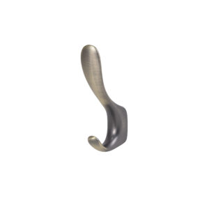 Furniture hook two-horn met. ROMA antique brass matte AKS - Image 1