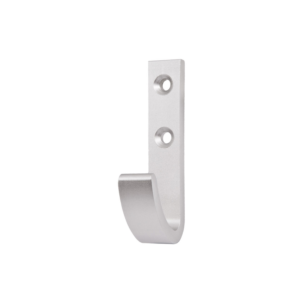 Furniture hook single-horn aluminum. FLEX aluminum AKS - Image 1