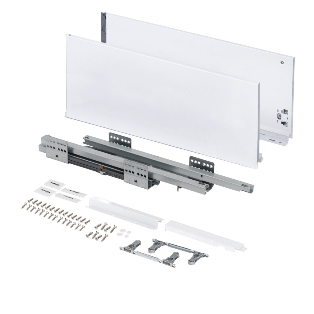 Система ящиков Slimbox Evolution L-450 H=199 белый SOFT CLOSE ДСП16мм