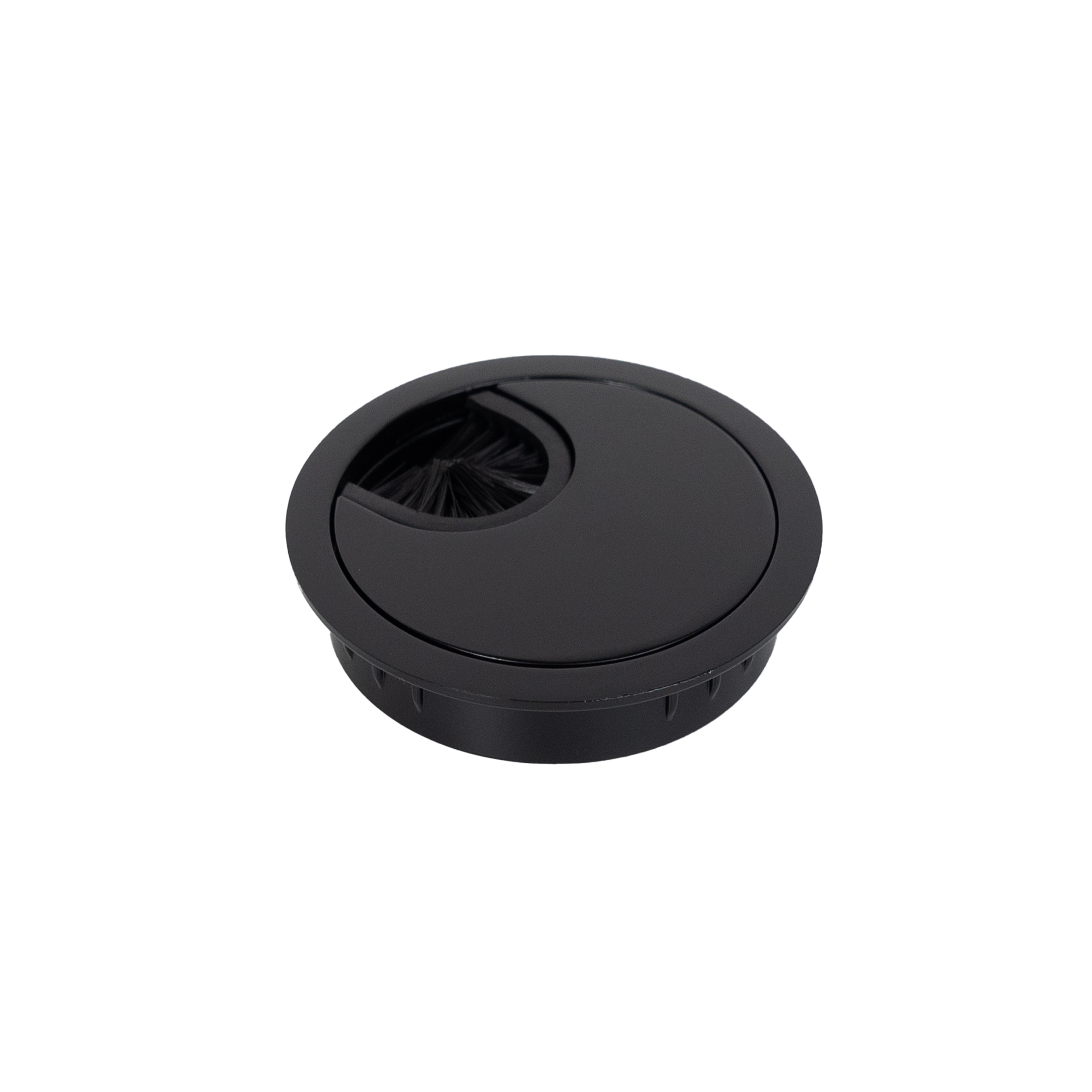 Metal cable pass D60mm black AKS - Image 1