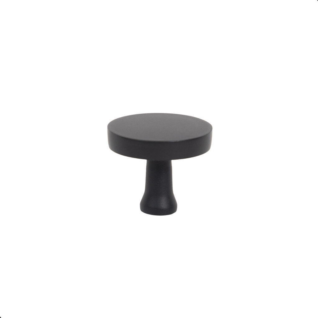 Furniture handle met button UNITY, matte black, AKS