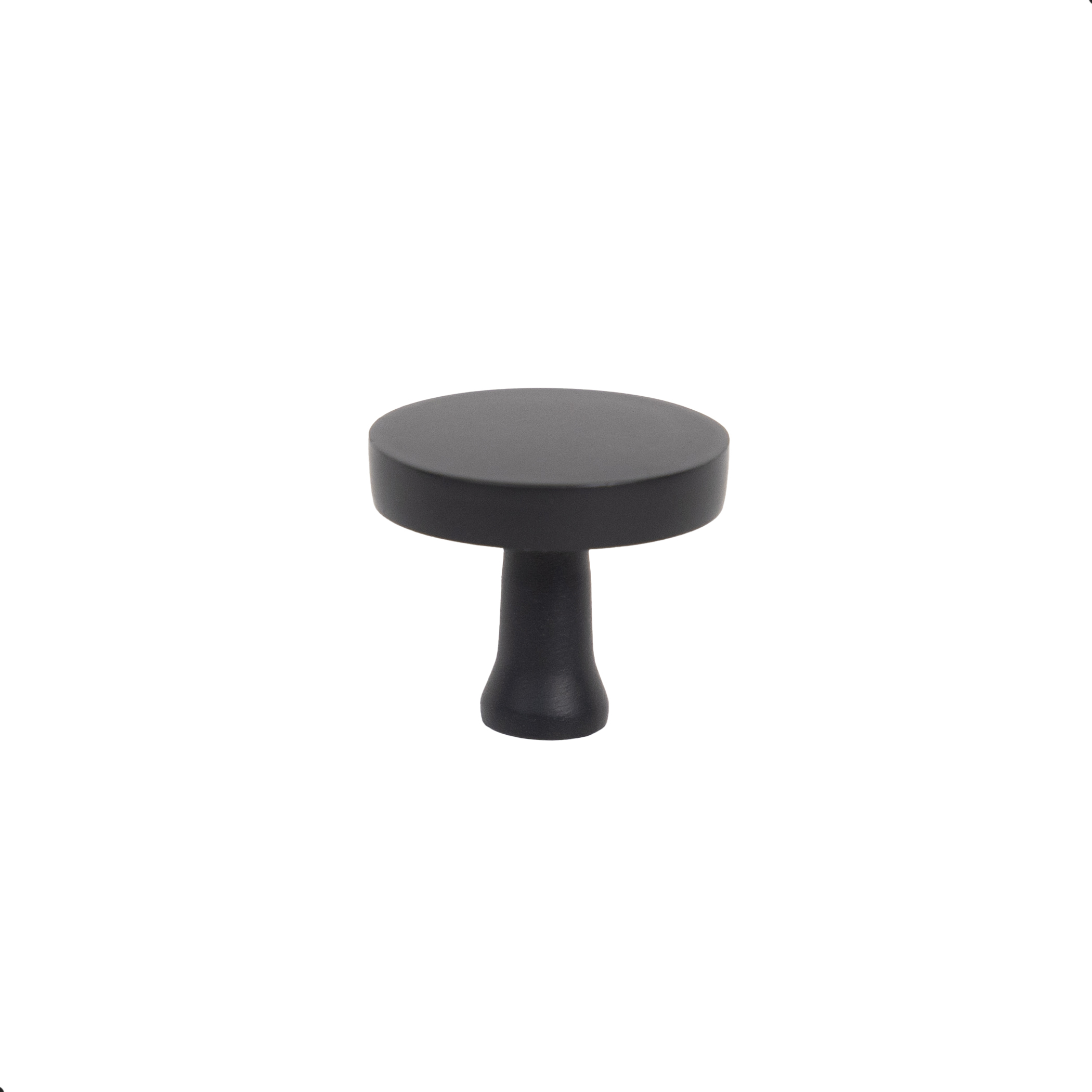 Furniture handle met button UNITY, matte black, AKS - Image 1