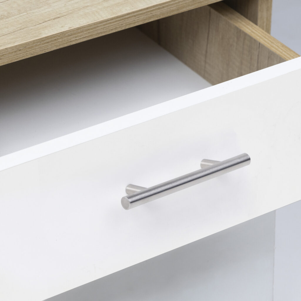 Ручка меб. релинговая 192/250 полая сталь шлифованная сталь AKS