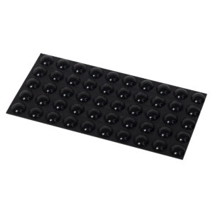 Silicone bumper d10 h=3 AKS (sheet = 50 pcs.) black - Image 1