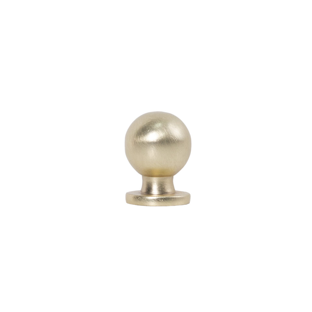 Furniture handle met button GN34 brushed gold, AKS