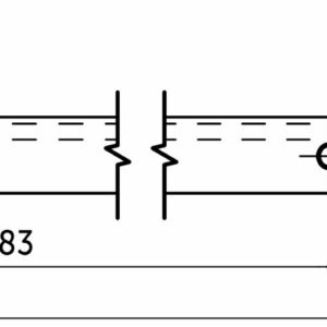 Ручка меб. накладная алюм. INSIDE 1056/1200 брашированное золото, AKS - изображение 6