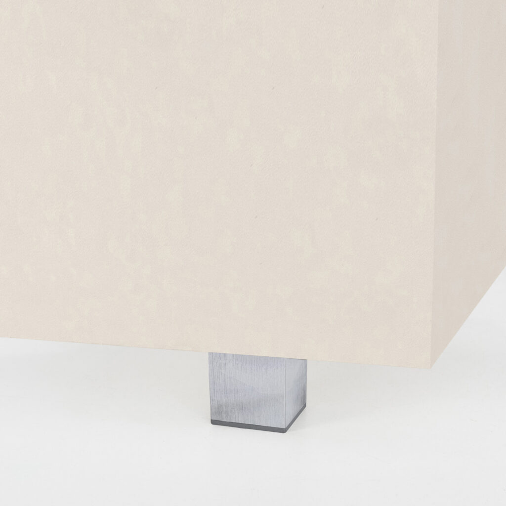 Furniture support aluminum DAKP-27 h60 with adjustable polished steel AKS