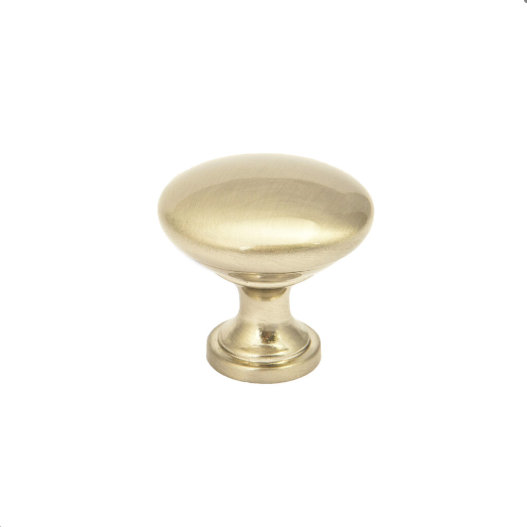 Furniture handle met button TERNI brushed gold AKS