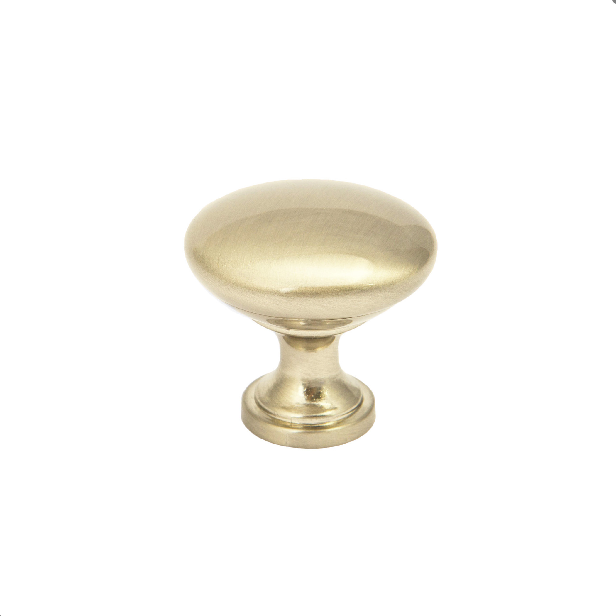 Furniture handle met button TERNI brushed gold AKS - Image 1