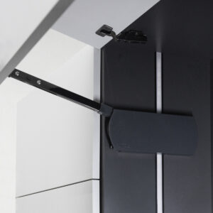 Upper lift mechanism L with door closer for two doors PRIME by AKS ZEVS graphite - Image 7