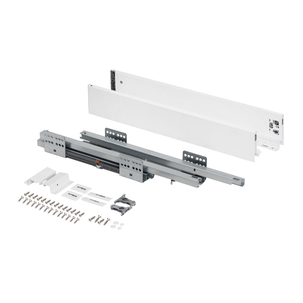 Система ящиков Slimbox Evolution L-500 H=84 белый SOFT CLOSE ДСП16мм