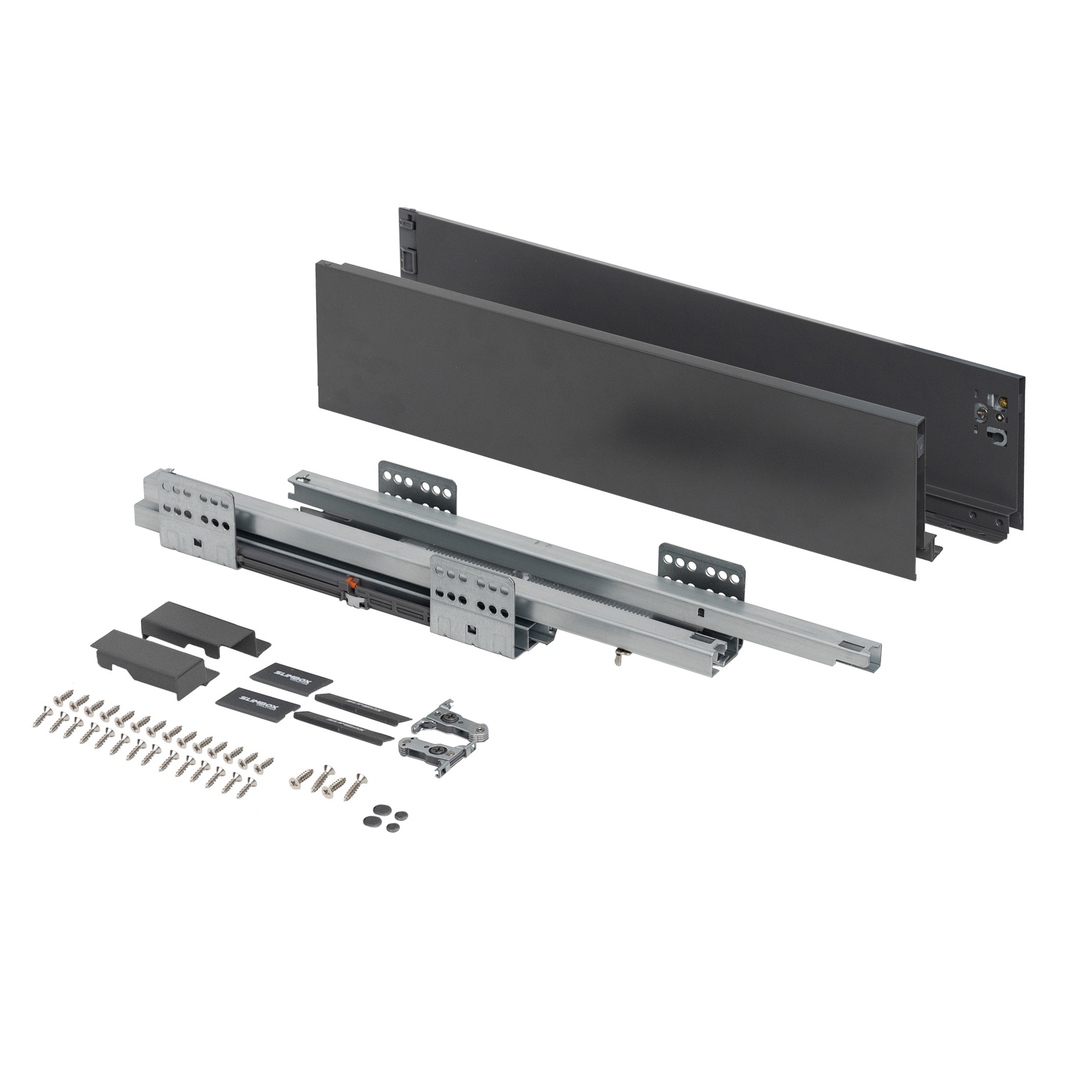 Система ящиков Slimbox Evolution L-450 H=116 графит SOFT CLOSE ДСП16мм - изображение 4