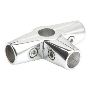 4-pipe connector d25 (562) angled, chrome AKS - Image 1