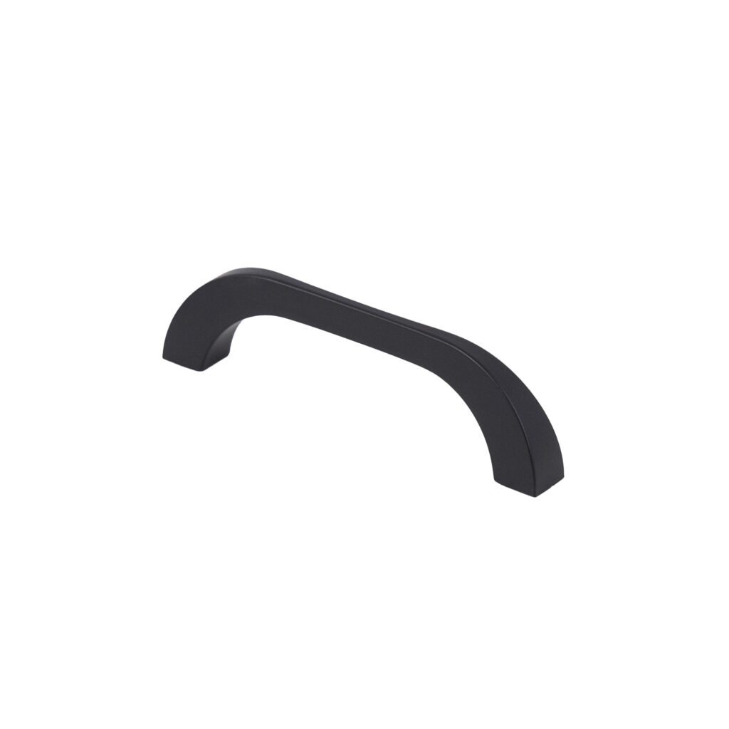Furniture handle bracket met. MALIBU 96 matte black, AKS