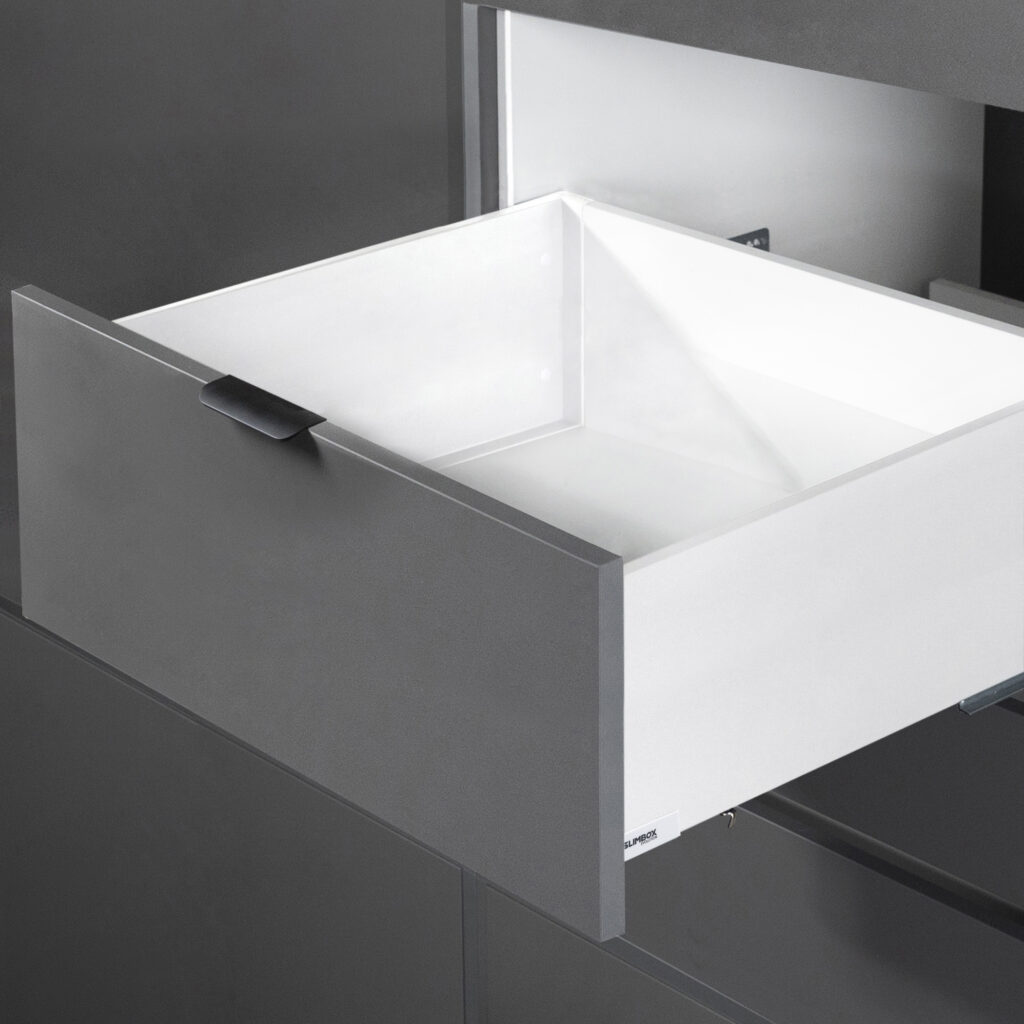 Система ящиков Slimbox Evolution L-450 H=199 белый SOFT CLOSE ДСП16мм