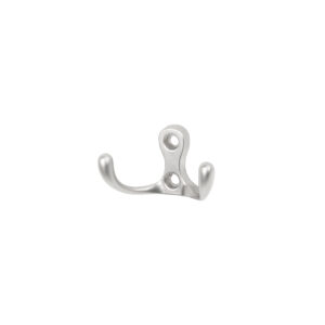 Furniture hook two-horn met. WP19 matte chrome GRIDLI - Image 1