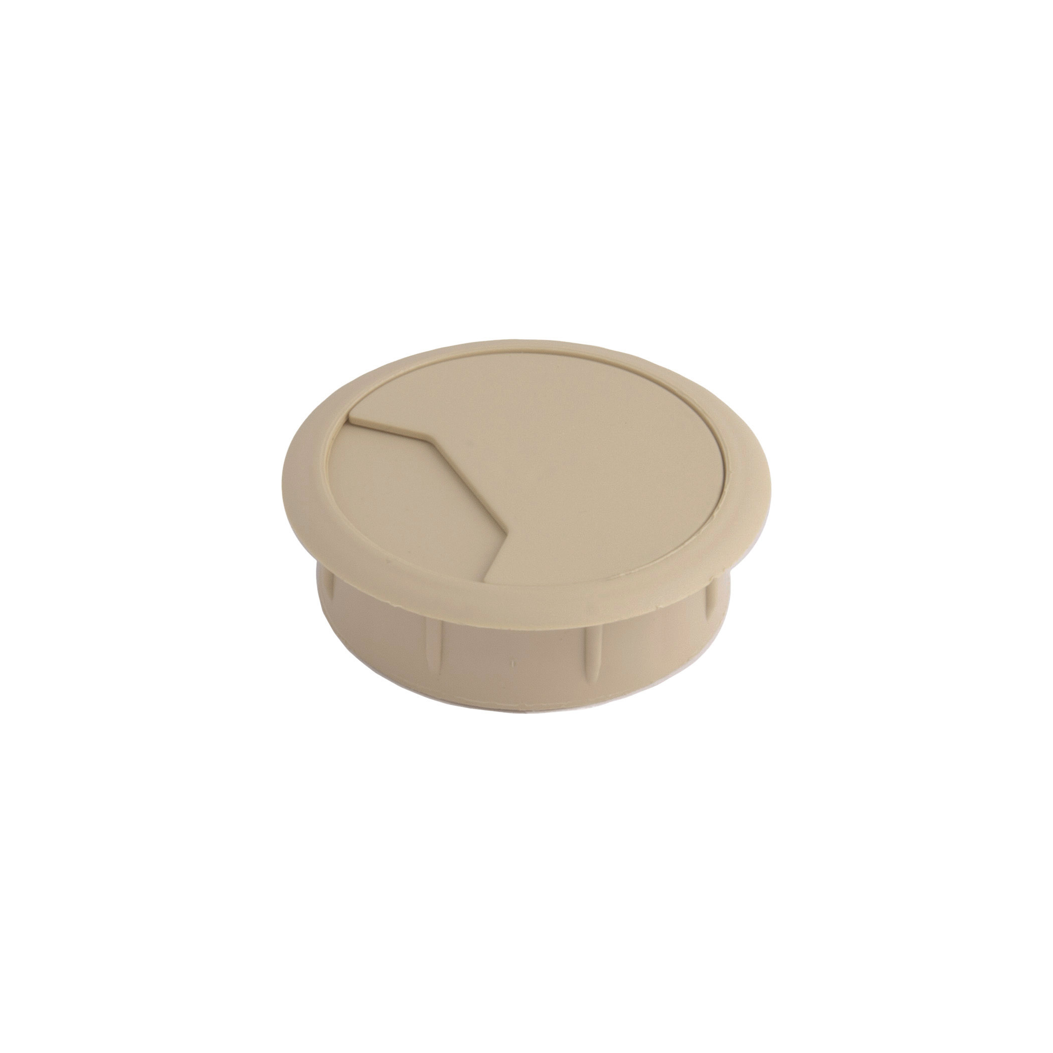 Cable plastic pass D60mm beige-maple (6027) LEBA - Image 1