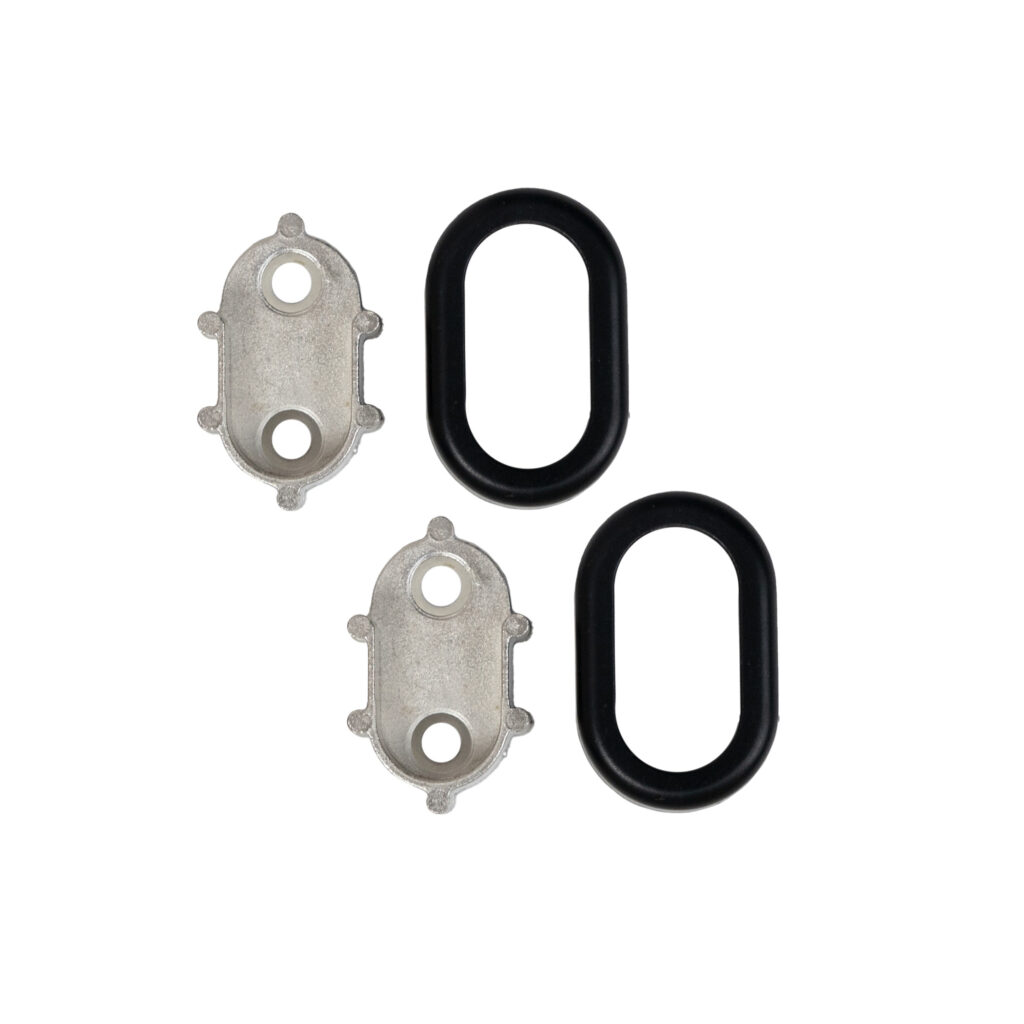 Holder (socket) oval pipe 30*15, matte black AKS