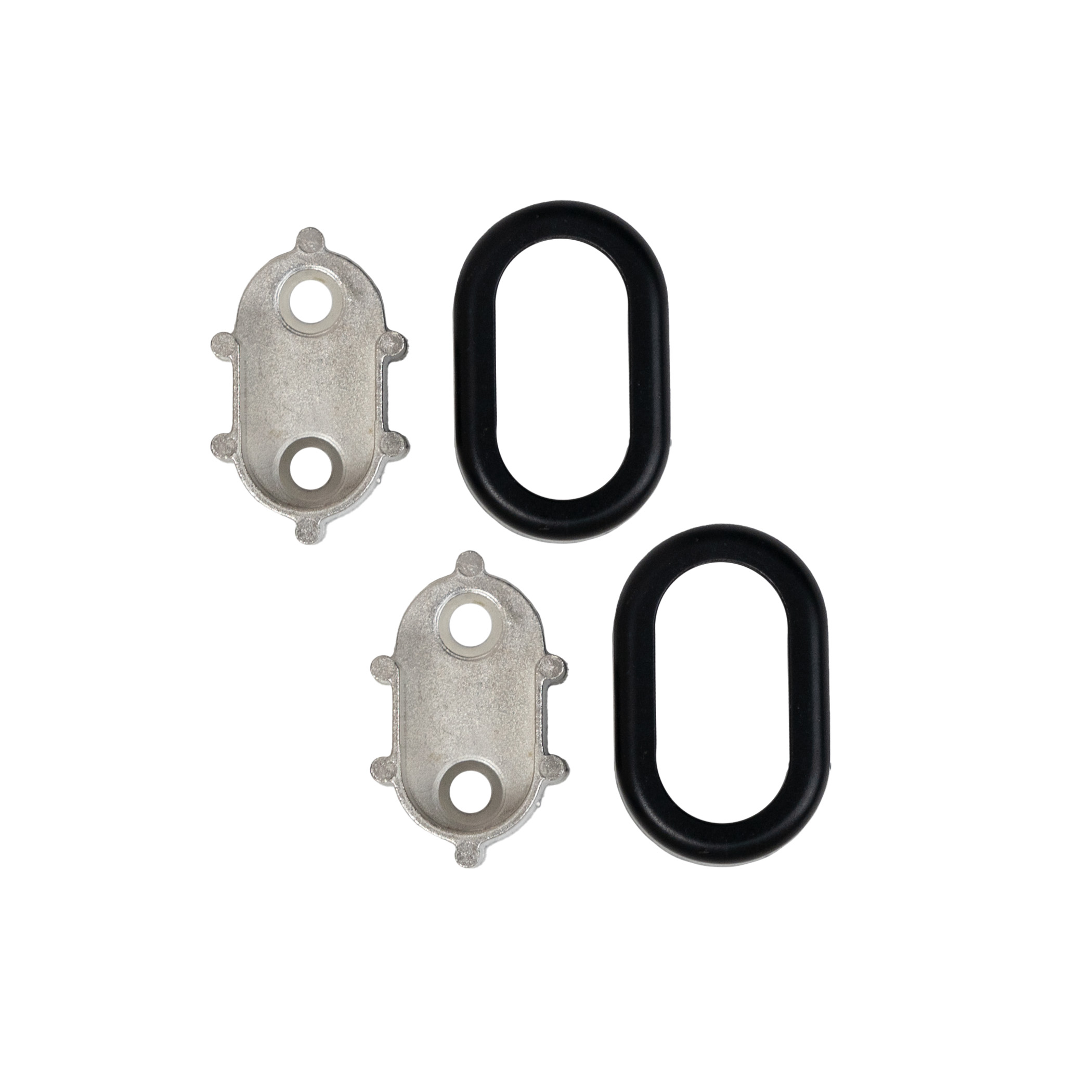 Holder (socket) oval pipe 30*15, matte black AKS - Image 3