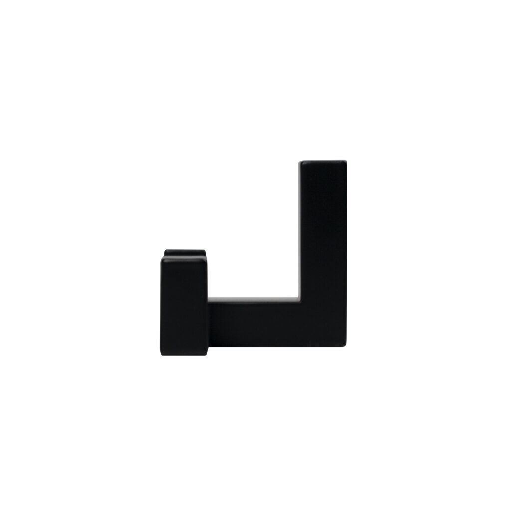 Furniture hook two-horn met. BENZ matt black AKS