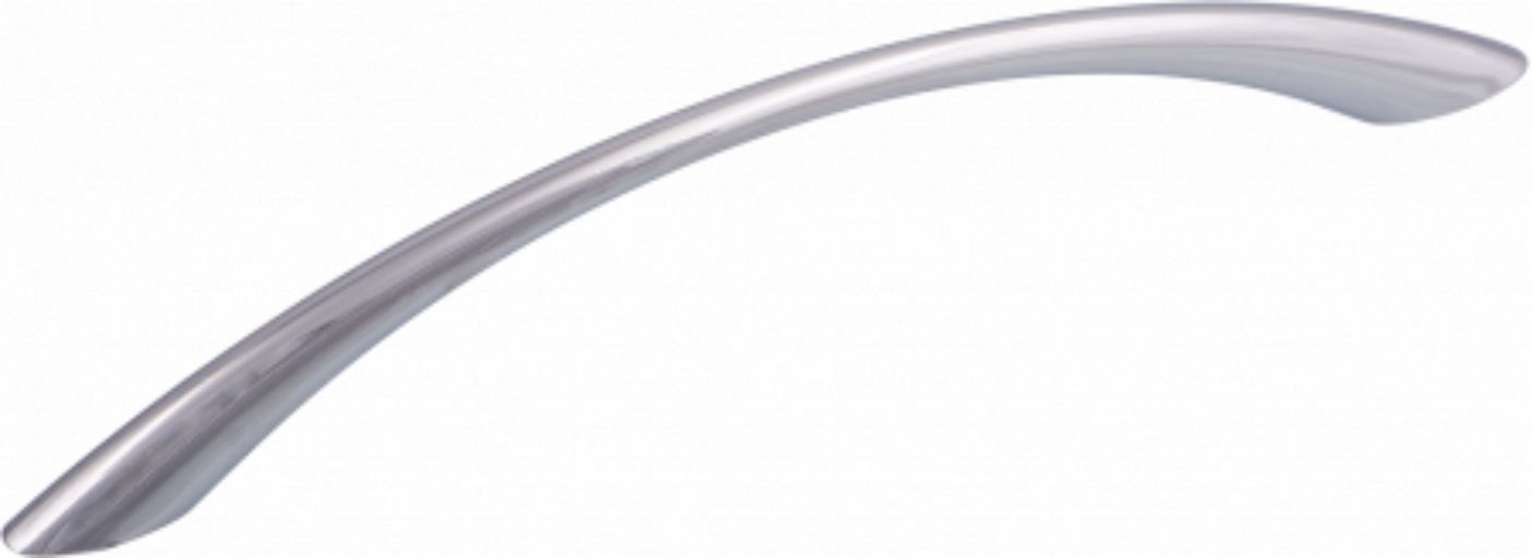 Furniture handle bracket met. UP81 128 mat. chrome, AKS - Image 1