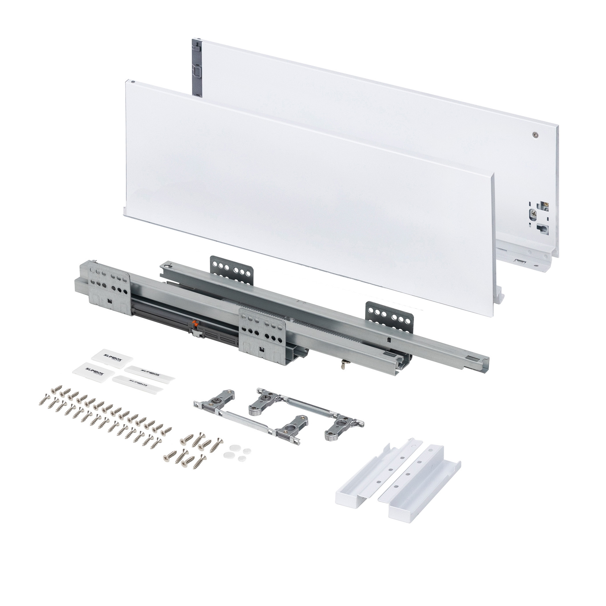 Система ящиков Slimbox Evolution L-500 H=167 белый SOFT CLOSE ДСП16мм - изображение 4