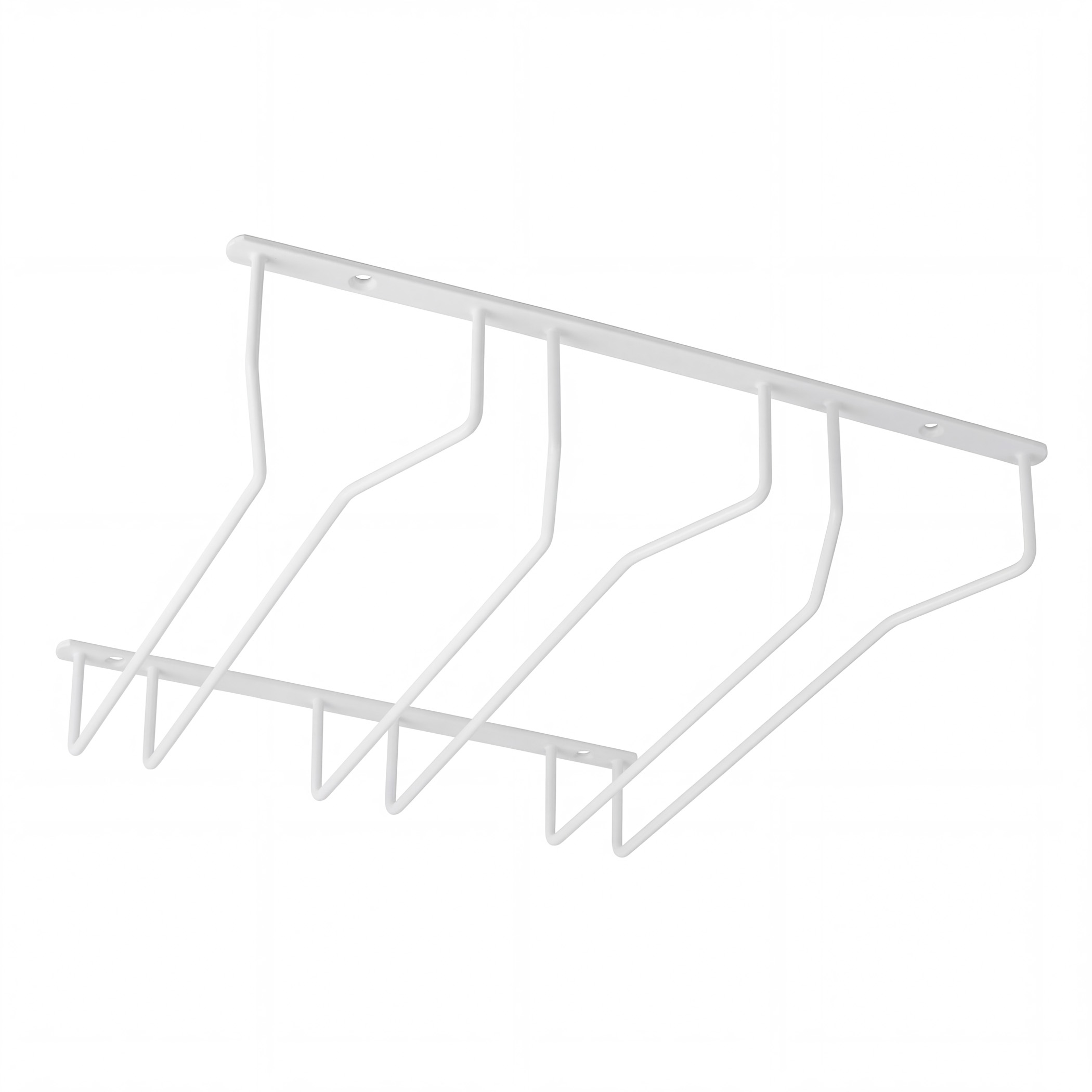 NORWIG three-row hanging glass holder, white AKS - Image 1