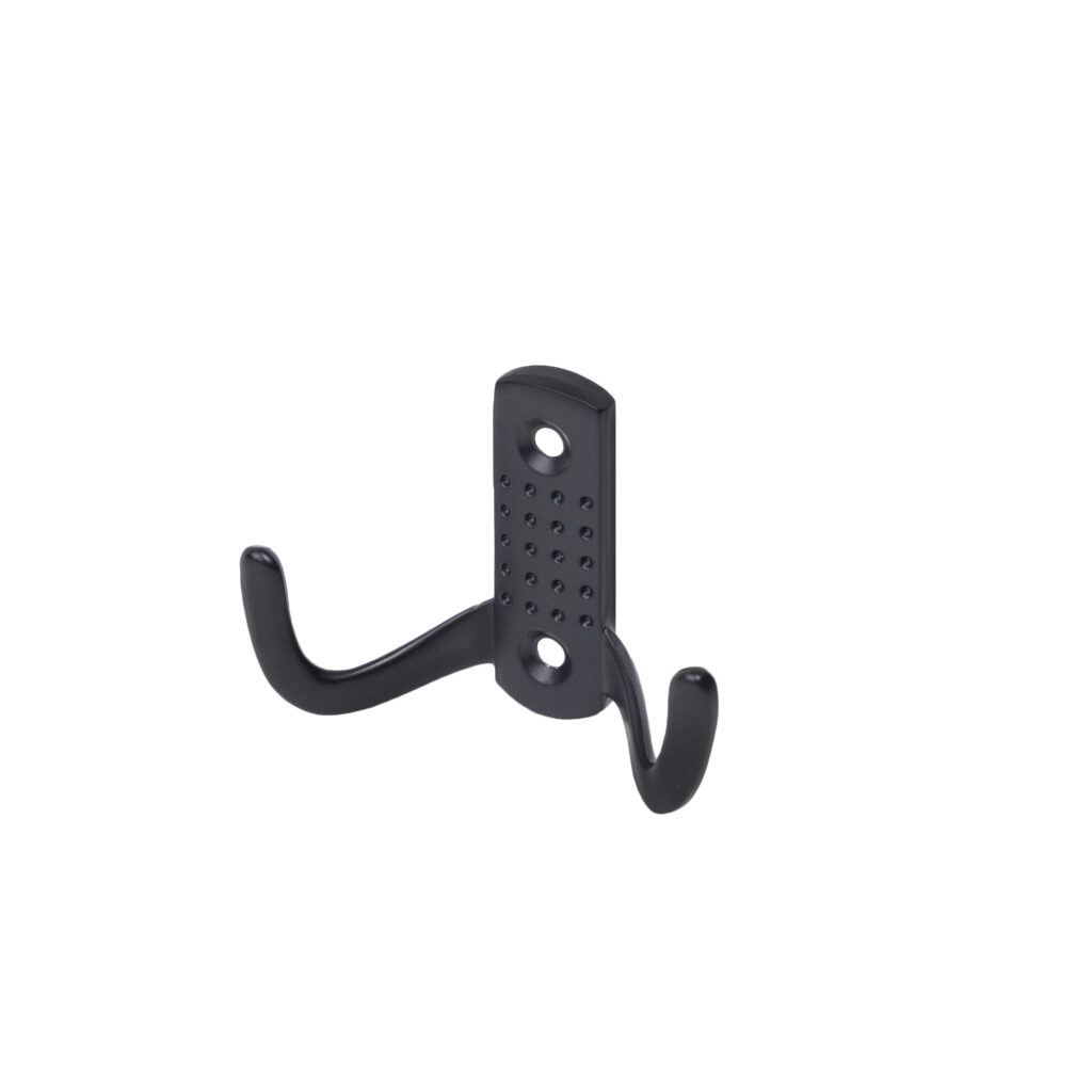 Furniture hook two-horn met. WP12 black GRIDLI