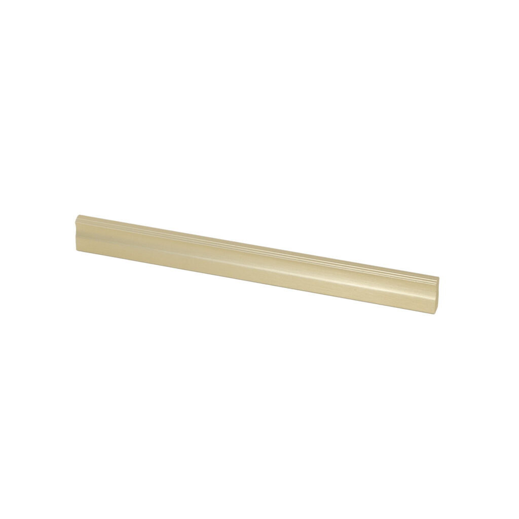 Furniture handle aluminum bracket ENIGMA 96 brushed gold, AKS
