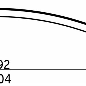 Furniture handle bracket met. Rio 192 matte black, AKS - Image 2