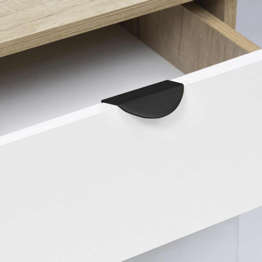 Furniture handle invoice met. LUNA 32 matte black, AKS