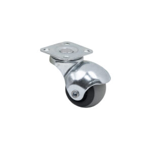 Furniture wheel VINTAGE d40 h52 with platform, zinc/gray AKS - Image 1