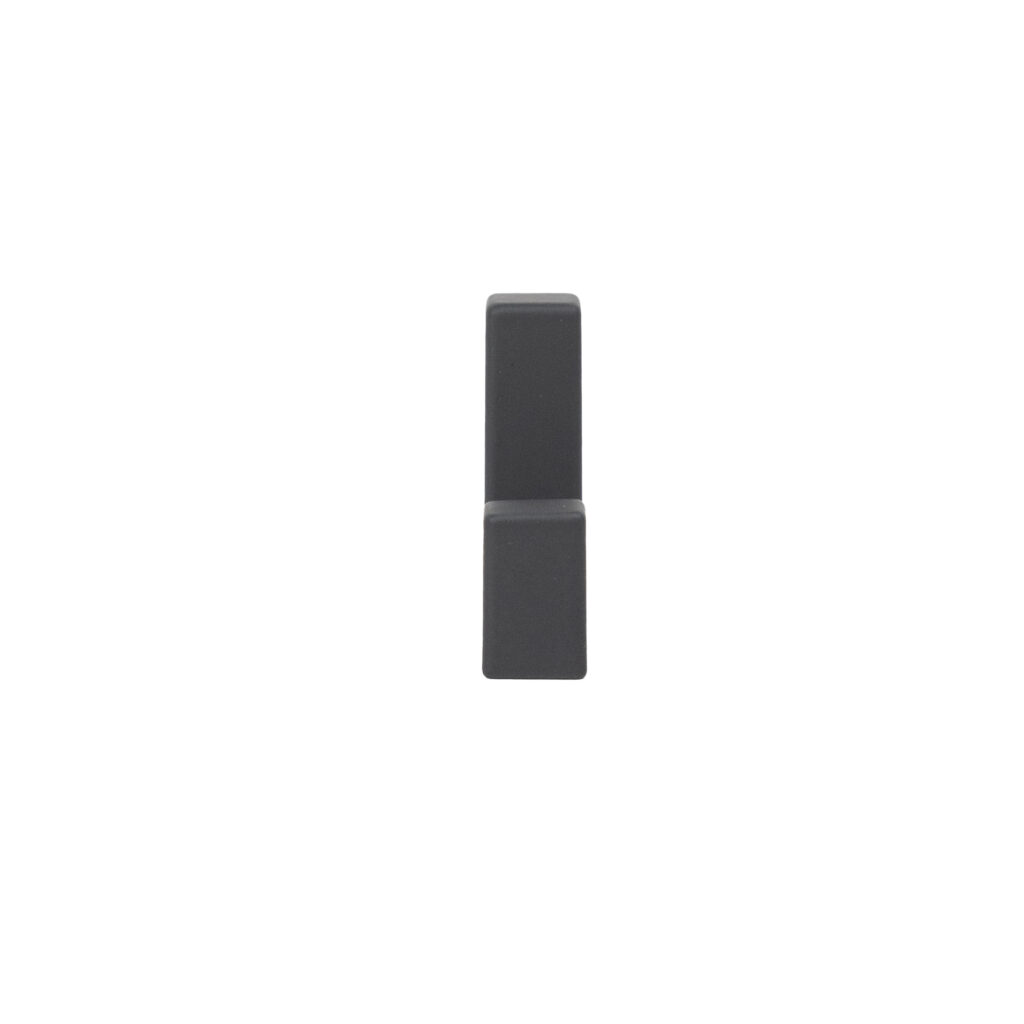 Furniture hook single-horn met. BENZ matt black AKS