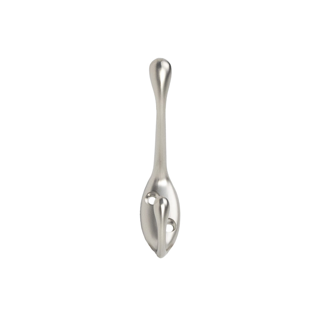 Furniture hook two-horn met. VIOL satin AKS