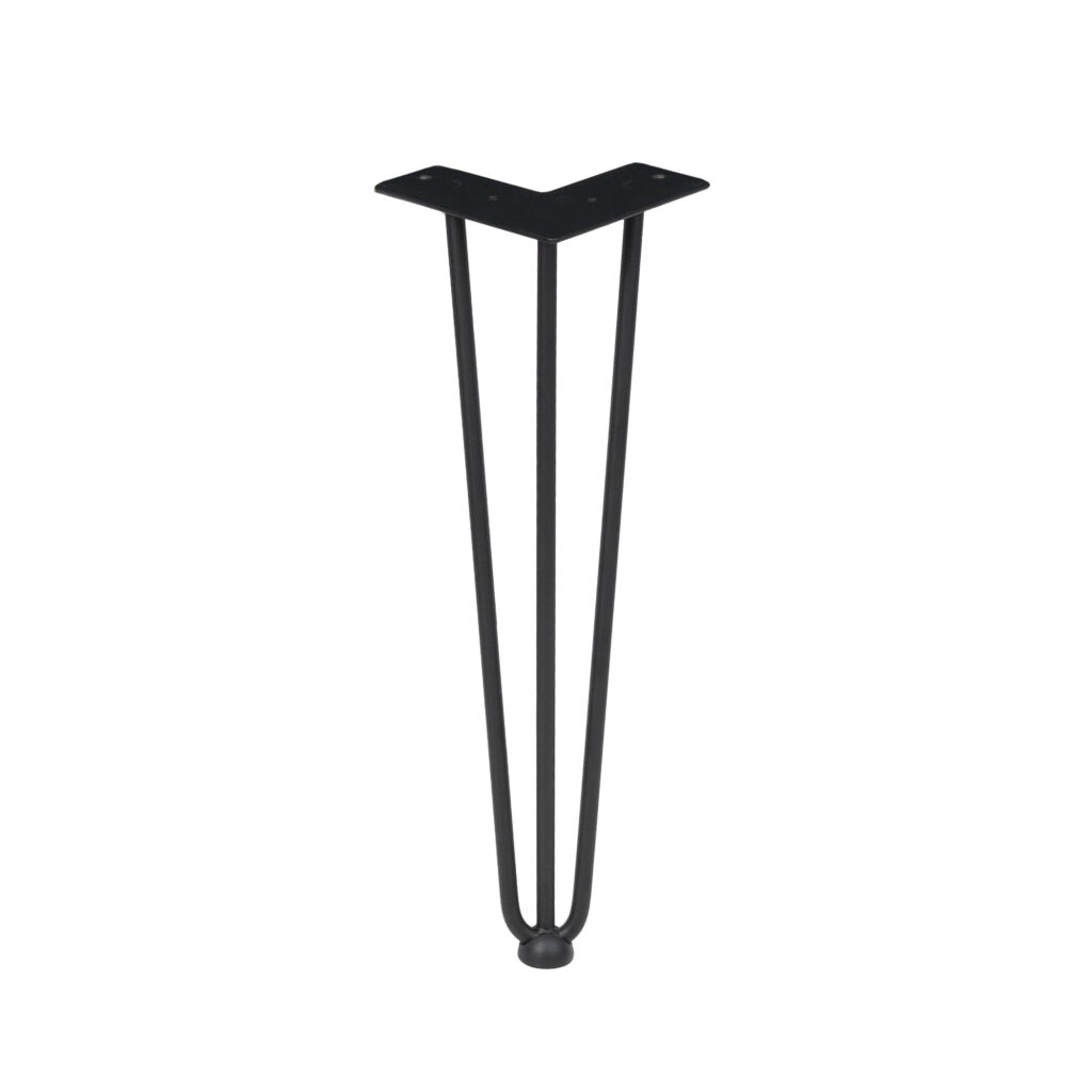 Furniture support FLASH h410, black (without screws) AKS
