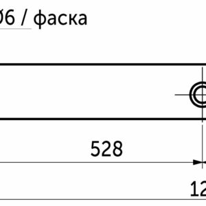 Ручка меб. накладная алюм. MONBLAN 1056/1200 брашированное золото, AKS - изображение 2