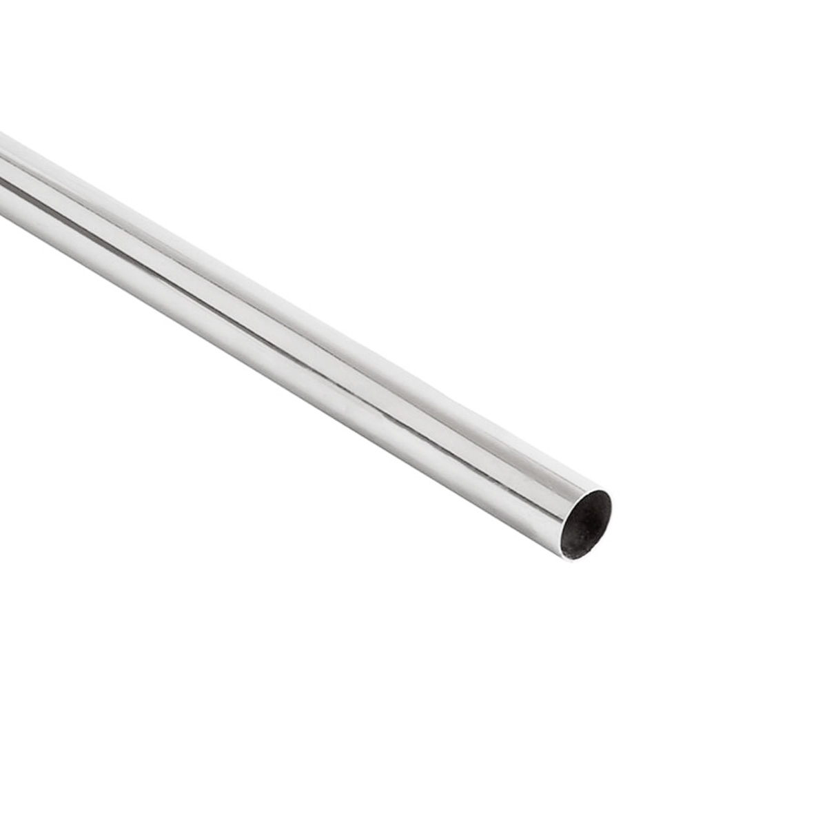 Труба d25 L-1200 (0,36кг/0,6мм), хром AKS - изображение 1