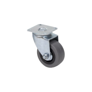 Furniture wheel with cutting rim d50 h67 with platform, gray AKS - Image 1