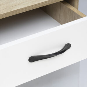 Furniture handle bracket met. EDGE 160 black, AKS - Image 4