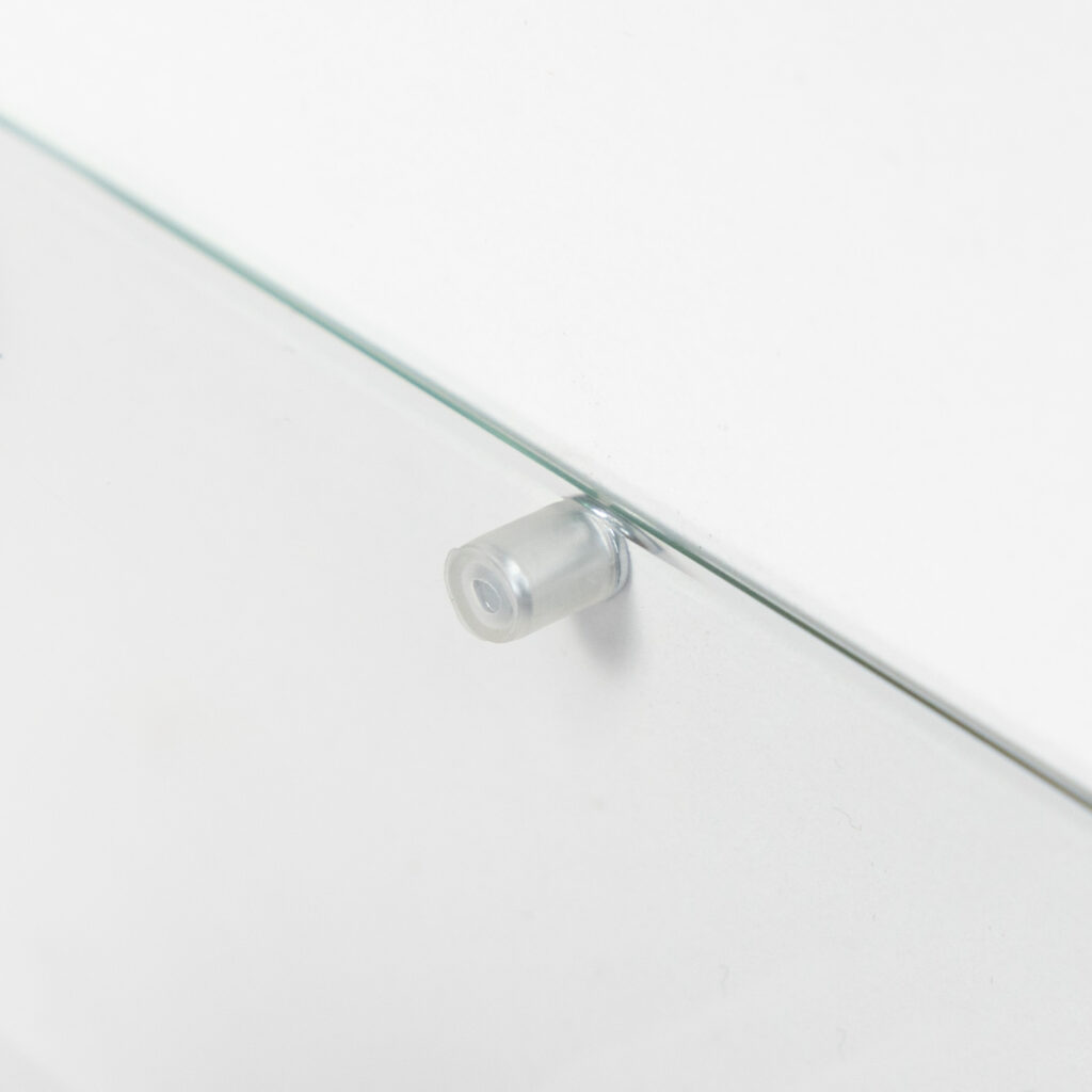 Metal shelf holder duplo 5.0*16 with elastic band for glass (1 pack = 5 thousand pieces) AKS