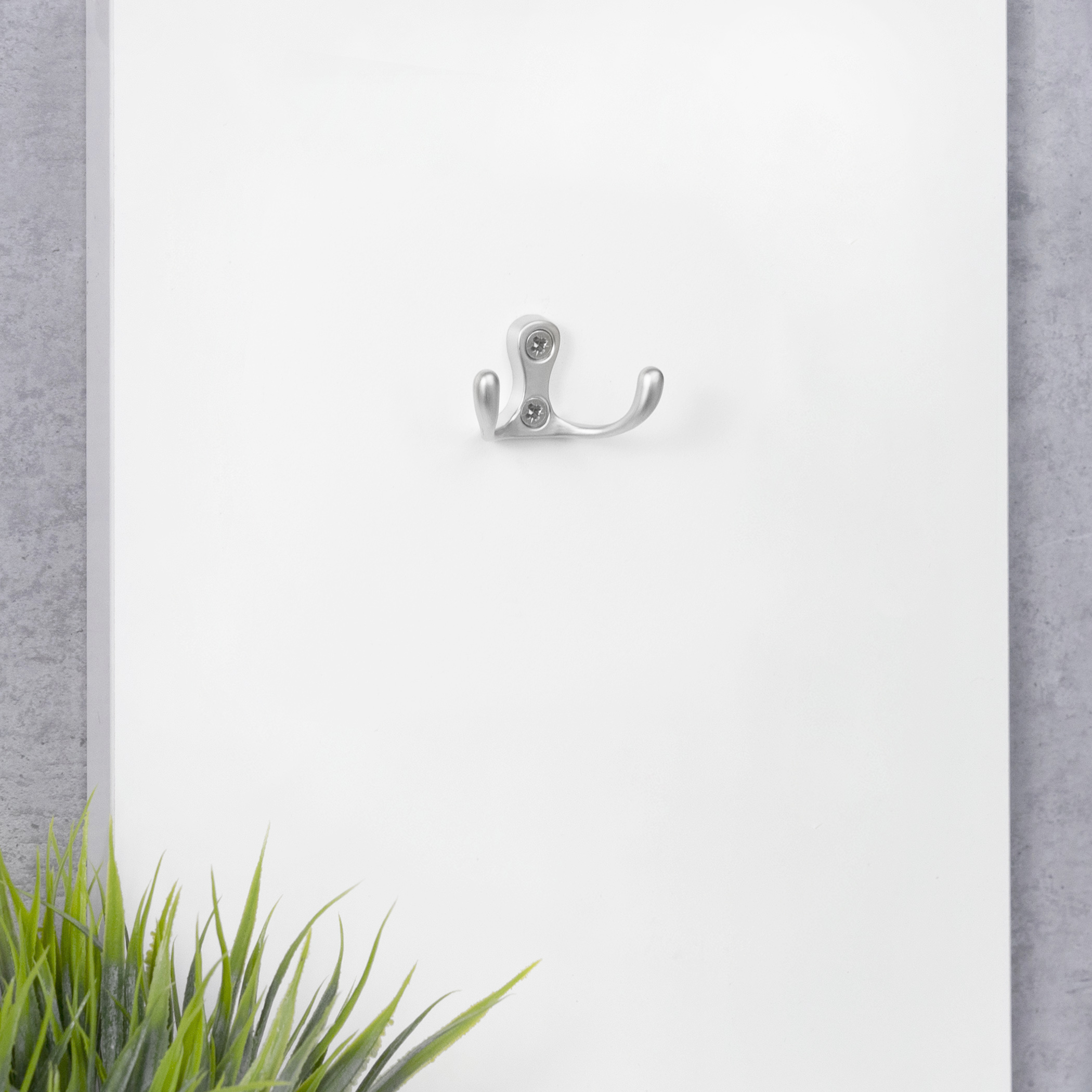 Furniture hook two-horn met. WP19 matte chrome GRIDLI - Image 5
