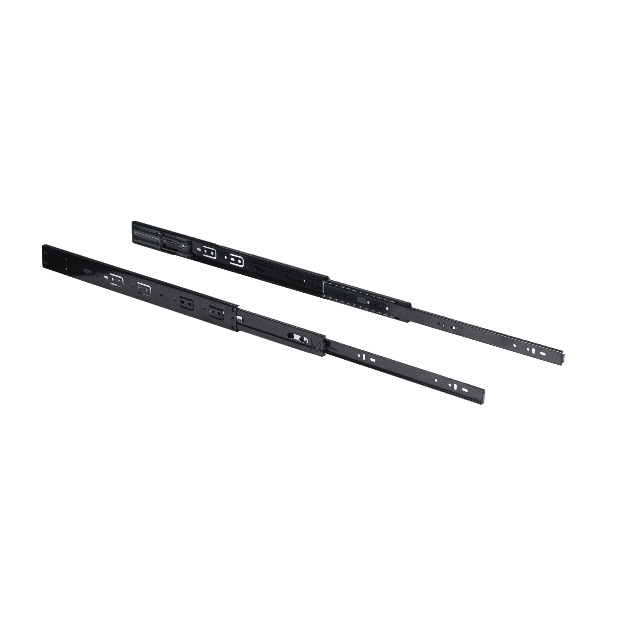 Направляющая шариковая L-450 h=45 PRIME by AKS SOFT CLOSE A черный - изображение 1