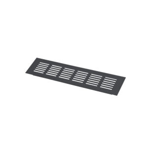 Ventilation grille 250x60mm black aluminum AKS - Image 1