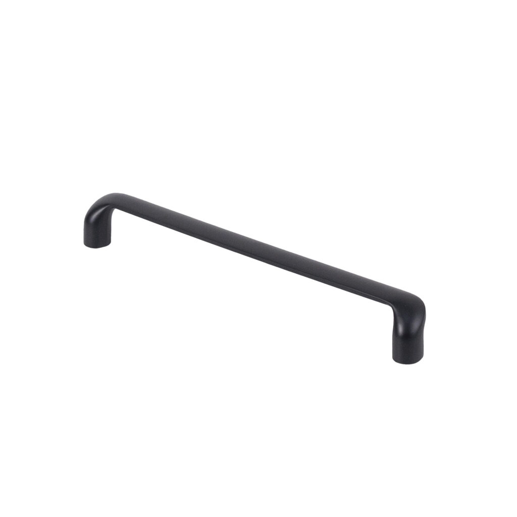 Furniture handle bracket met. MARETTO 192 matt black, AKS