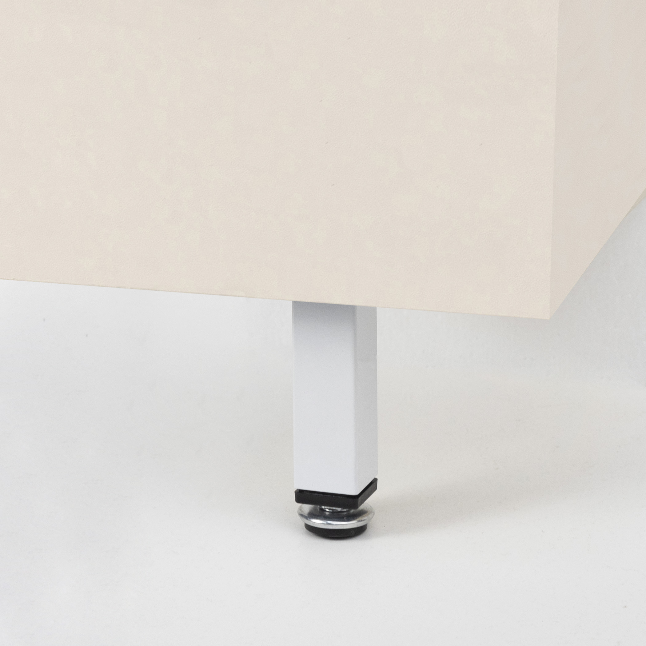 Furniture support meth D-737-3 h100 with adjustable white AKS - Image 3